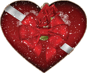 Gif animé coeur ruban